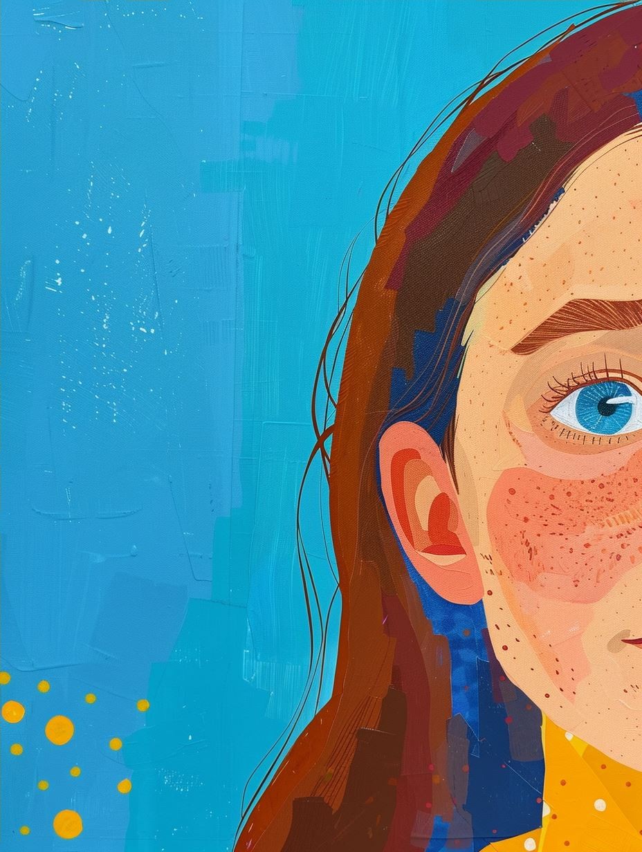 Pop Art Azure Gaze - Image 4