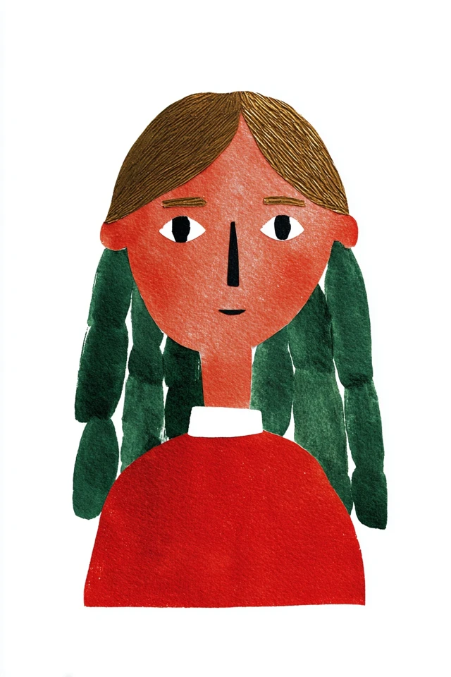 Rustic Folk Portrait - Image 1