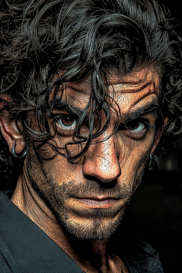 Gritty Hyper-Detailed Portrait - Image 1