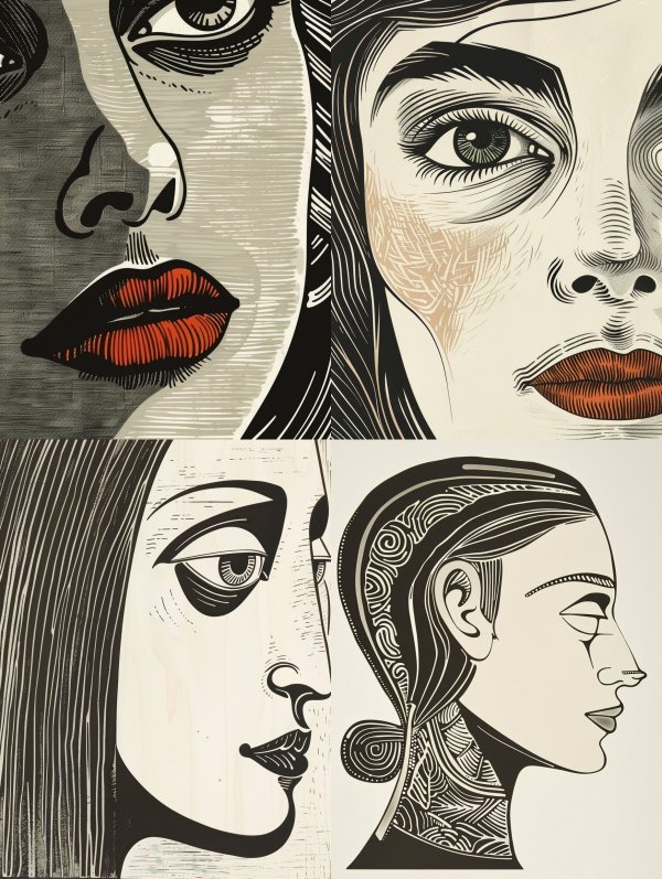 Faces of Line and Contrast