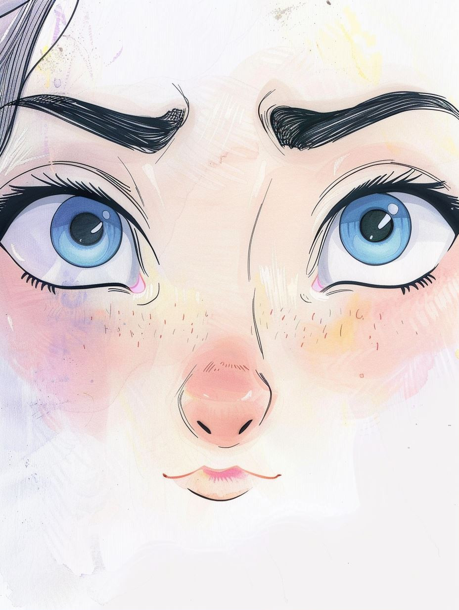 Ethereal Gazes: A Study of Digital Portraits - Image 1