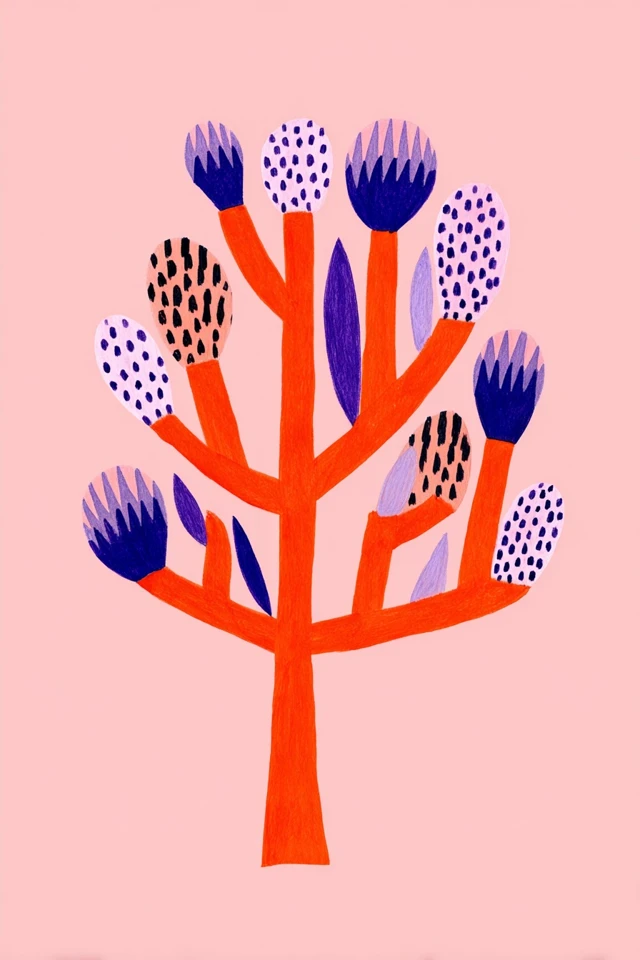 Vibrant Whimsy in Warm Hues - Image 5
