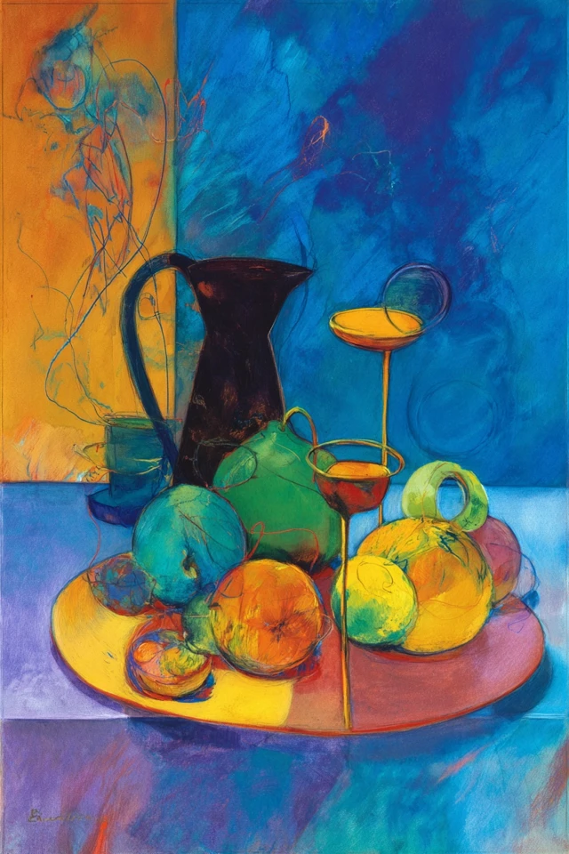 Vibrant Visions: A Four-Panel Artistic Journey - Image 3