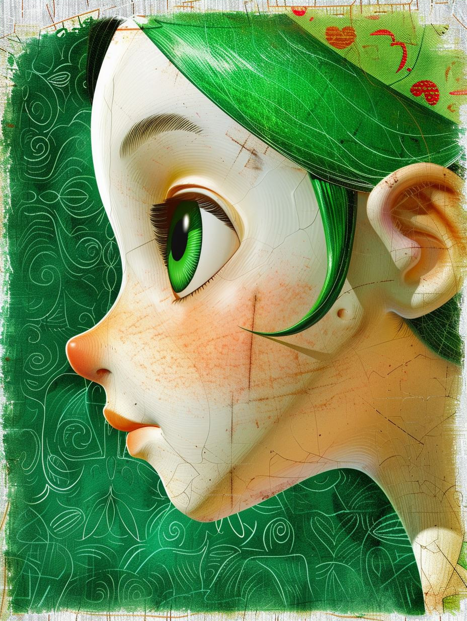 Emerald Visions: A Digital Art Study - Image 4