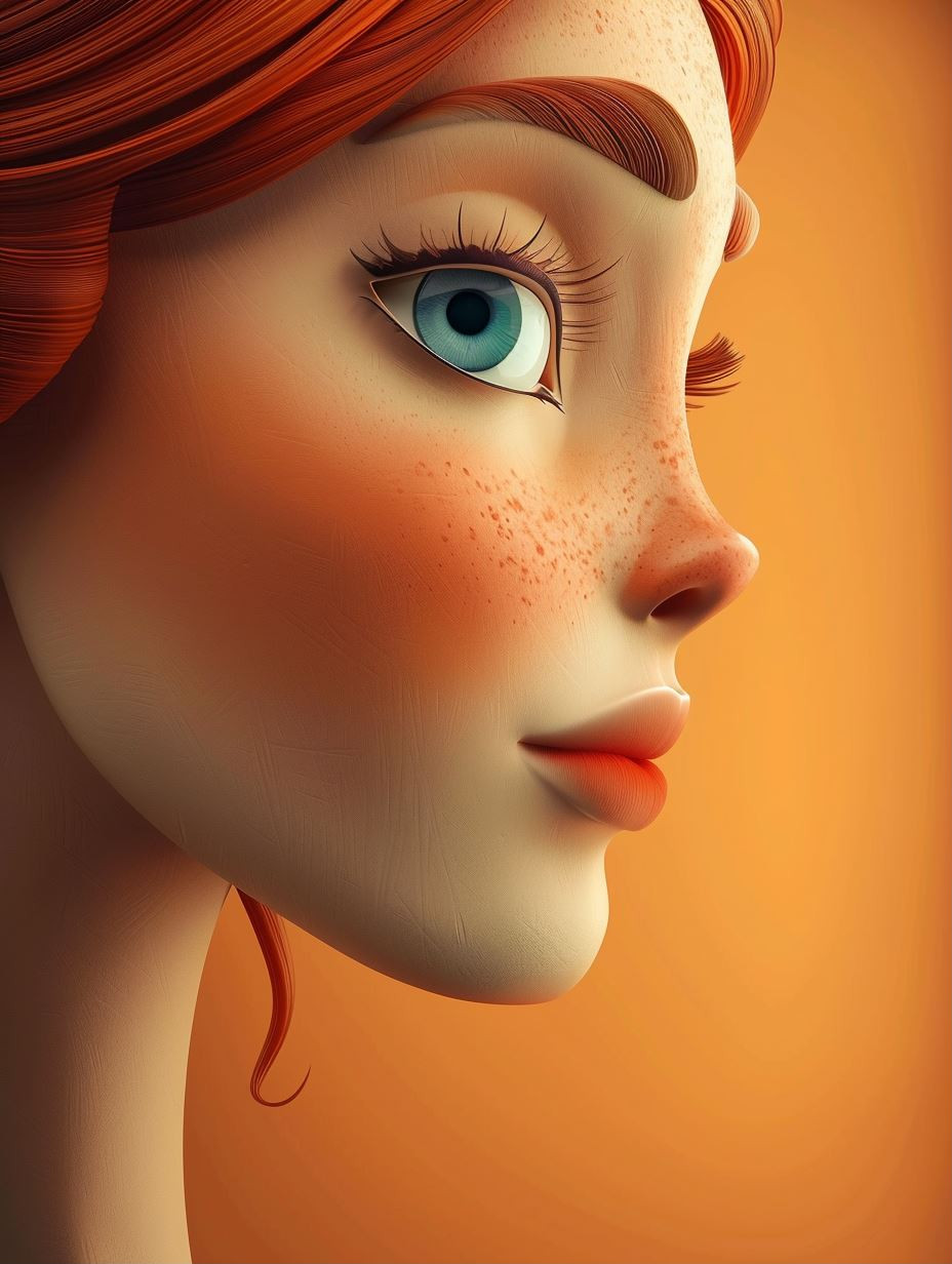 Sun-Kissed Stylized Portrait