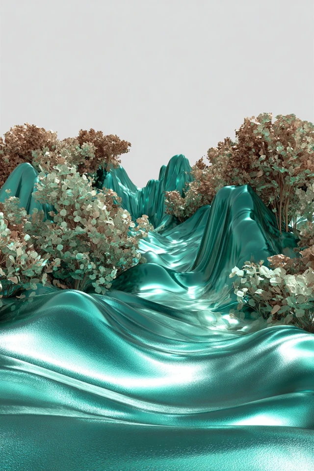 Metallic Teal Dream - Image 2
