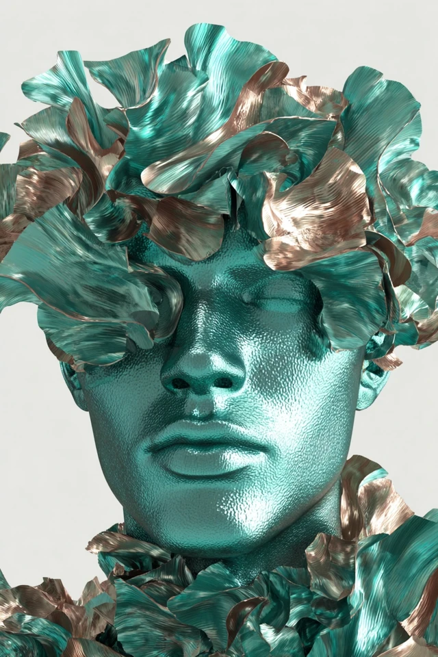 Metallic Teal Dream - Image 1