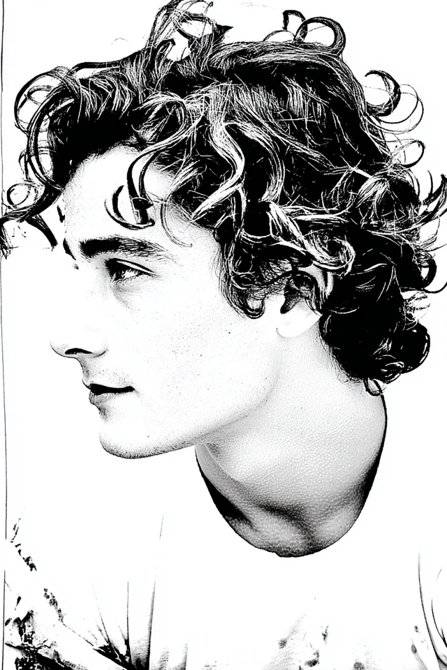 Ink Contrast Portrait - Image 1
