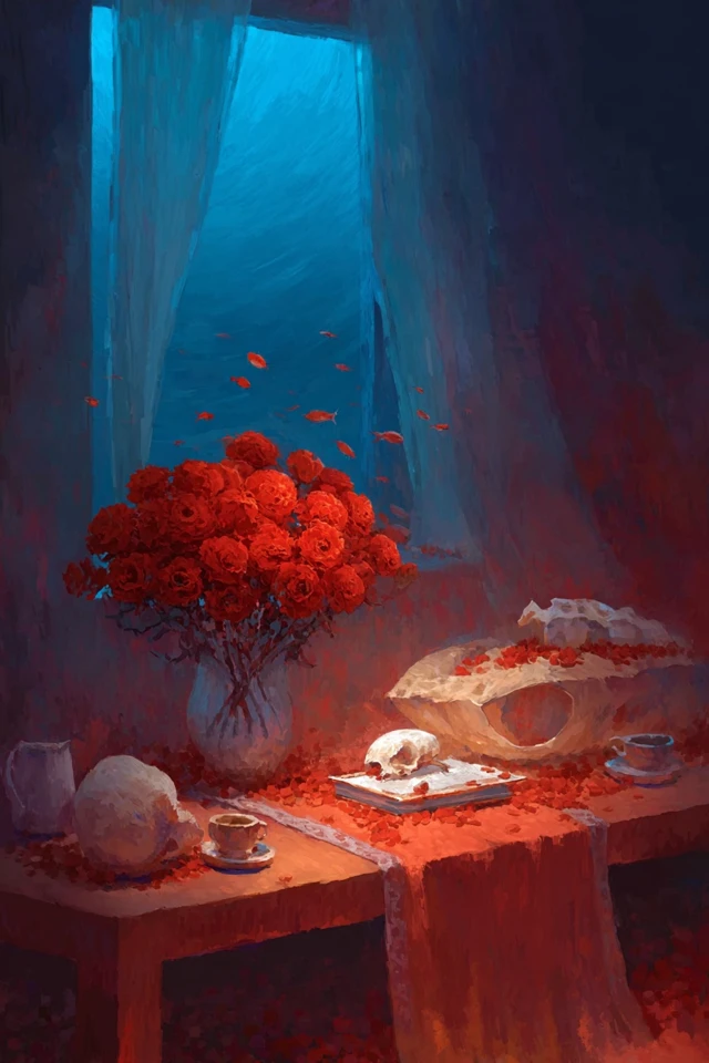 Crimson Dream Portrait - Image 3