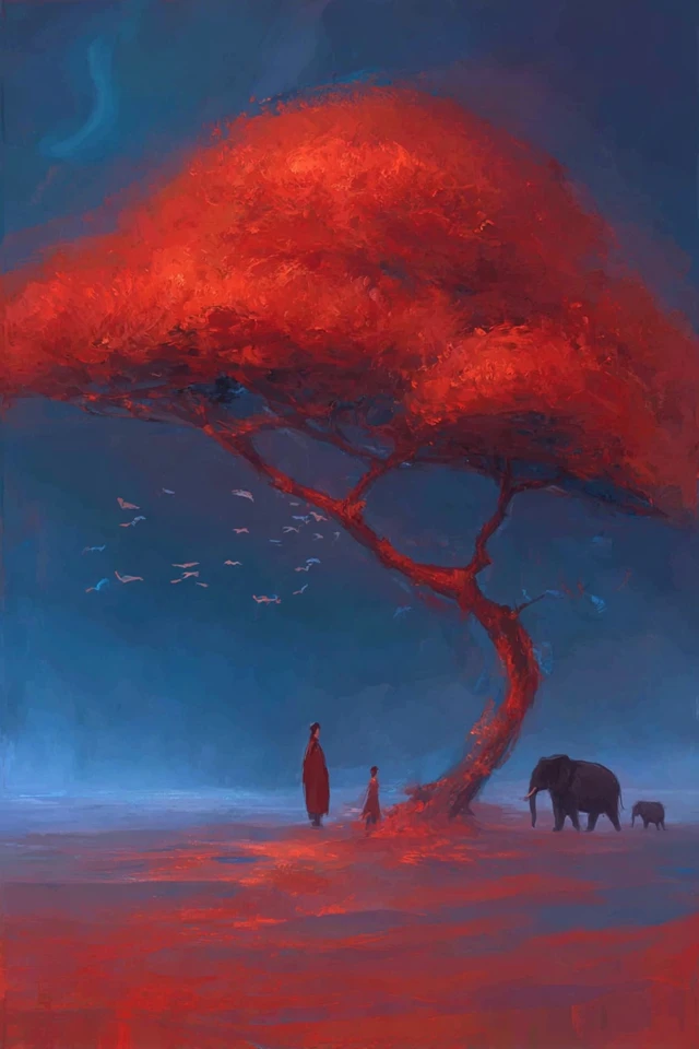 Crimson Dream Portrait - Image 5