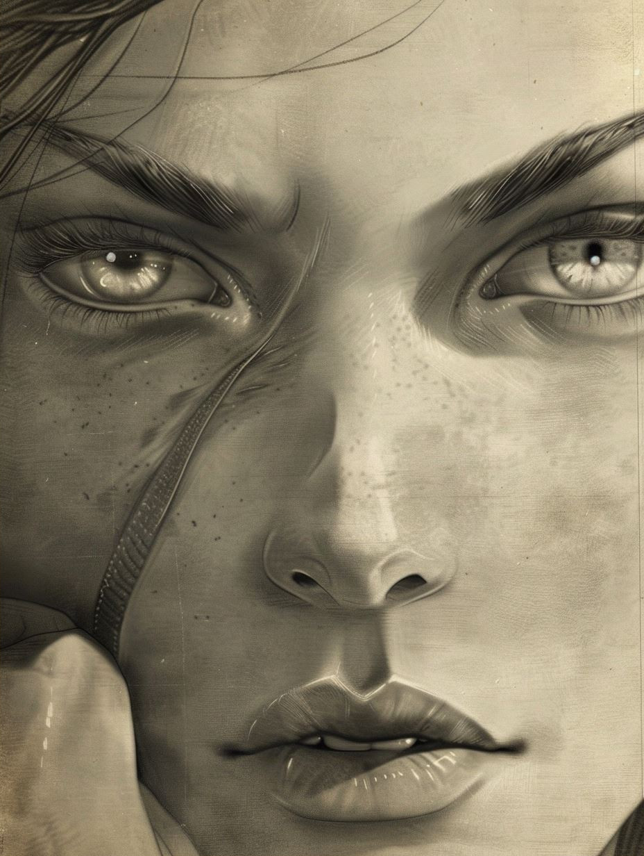 Ethereal Gaze: Digital Portrait Studies - Image 2