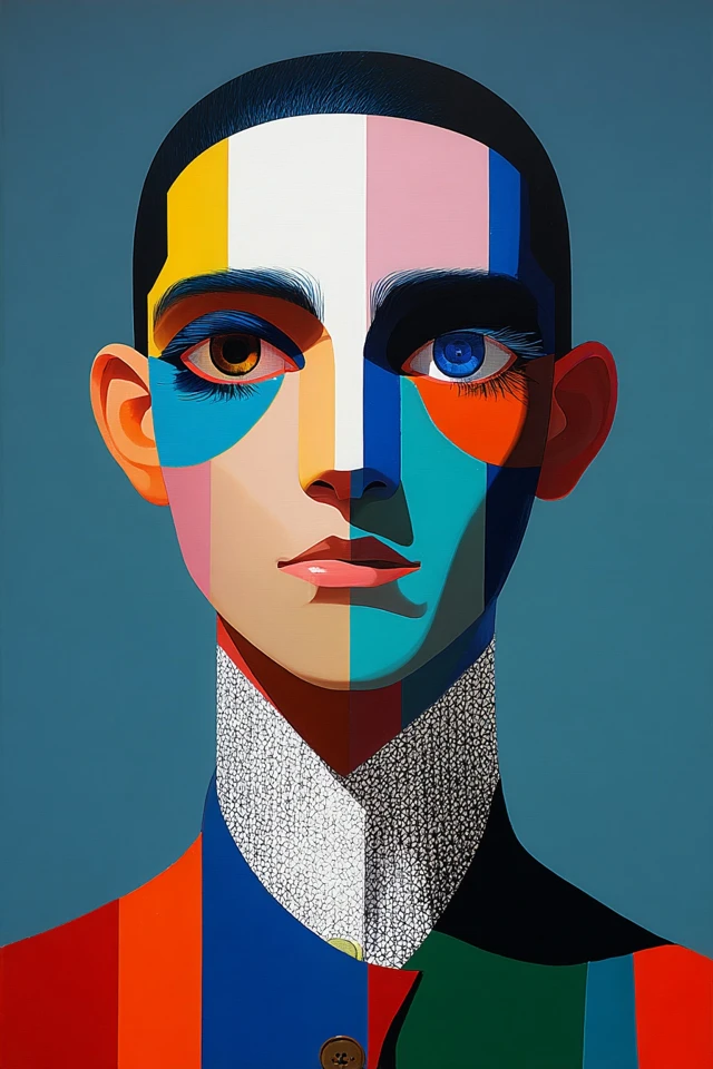 Vibrant Geometric Surrealism Collection - Image 1
