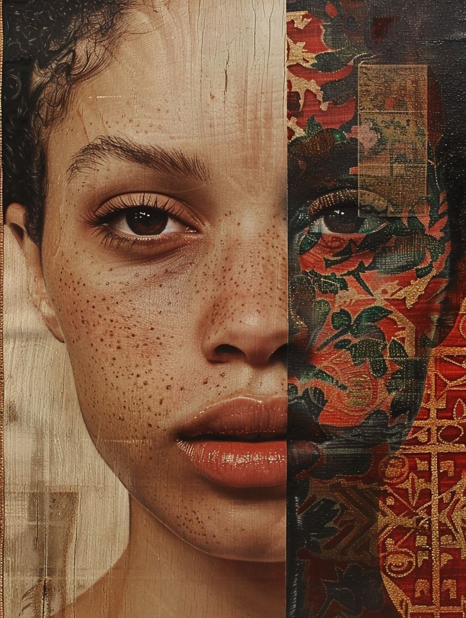 Fragmented Beauty: A Study in Texture - Image 1