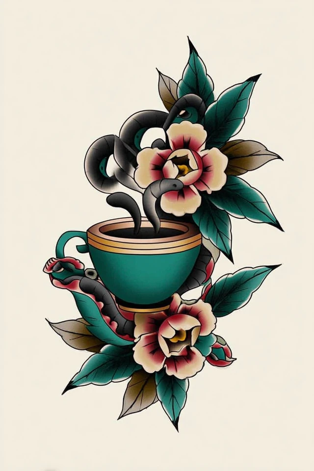 Neo Traditional Floral Muse - Image 4