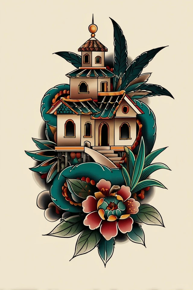 Neo Traditional Floral Muse - Image 6