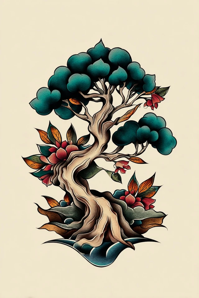 Neo Traditional Floral Muse - Image 5
