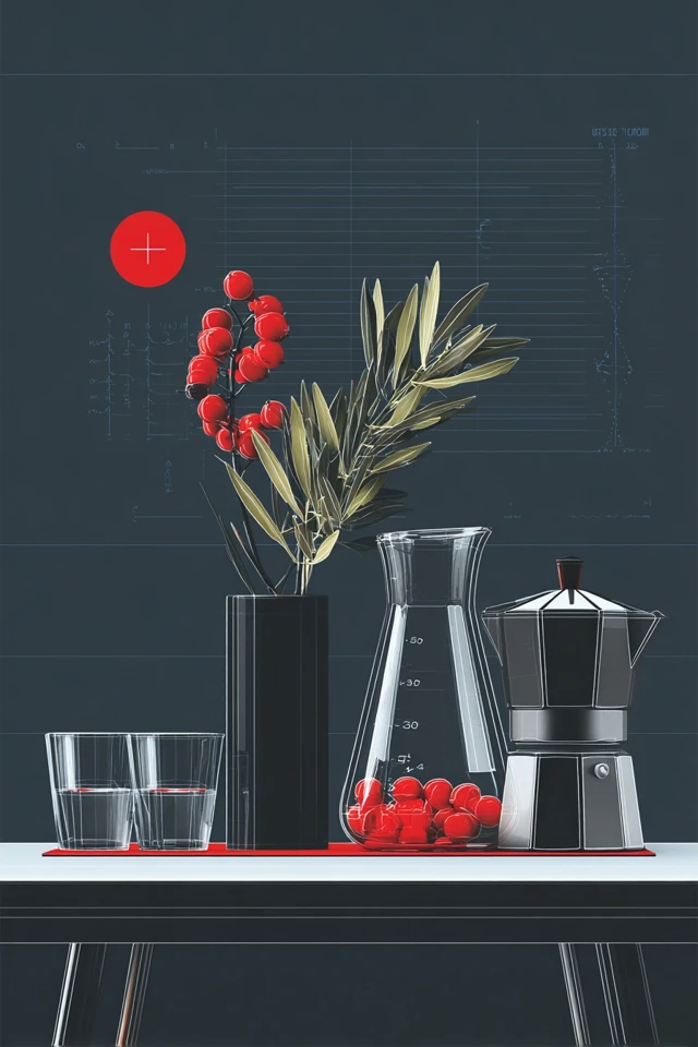 Crimson Accents in a Monochrome World - Image 3