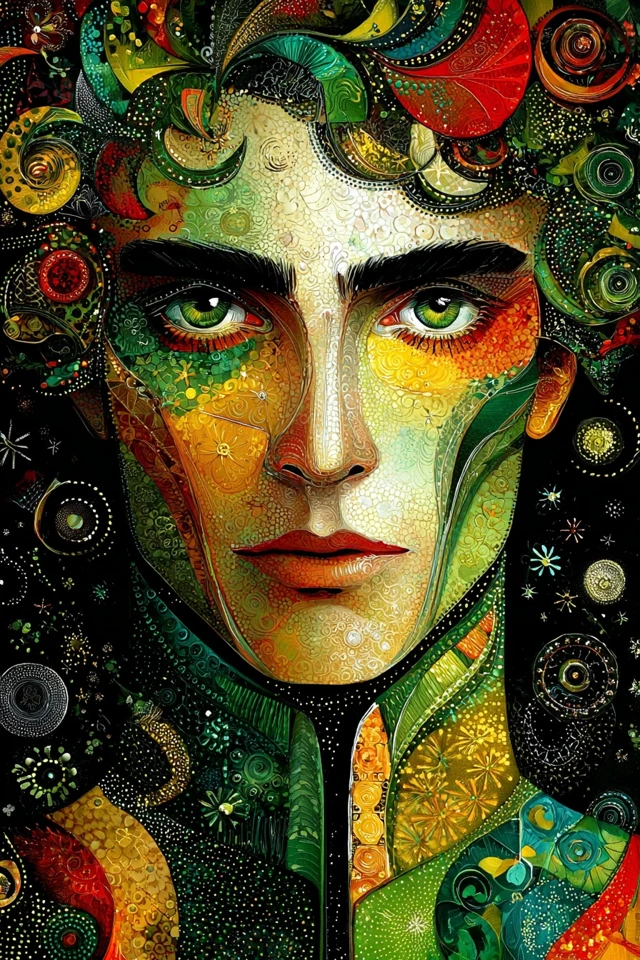 Prismatic Psychedelic Portrait - Image 1