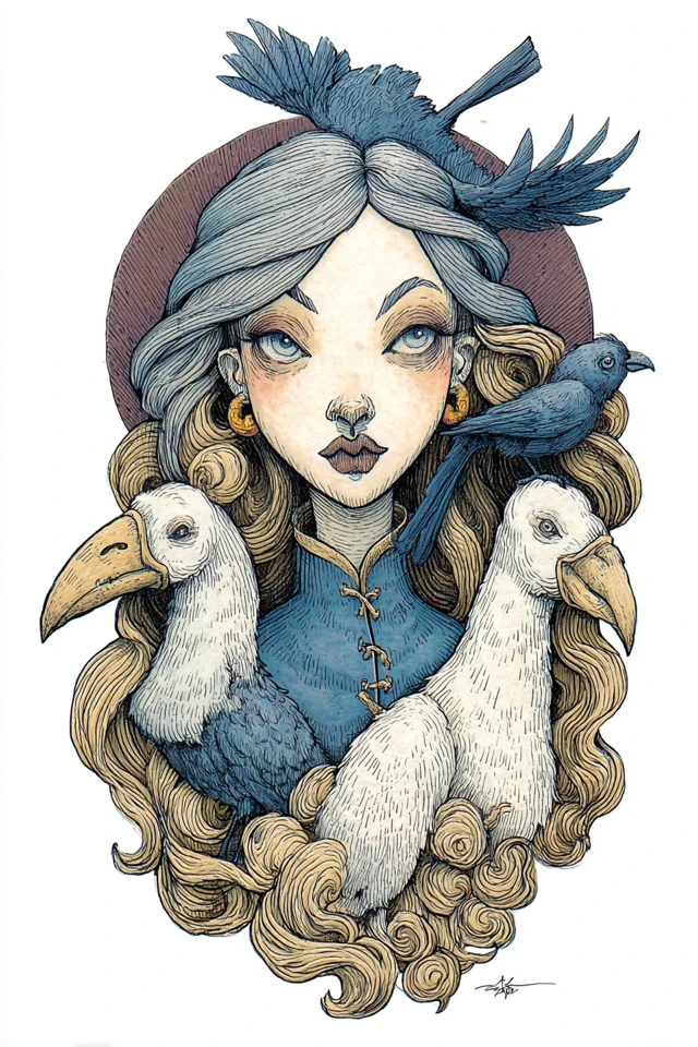Avian Mystique Portrait