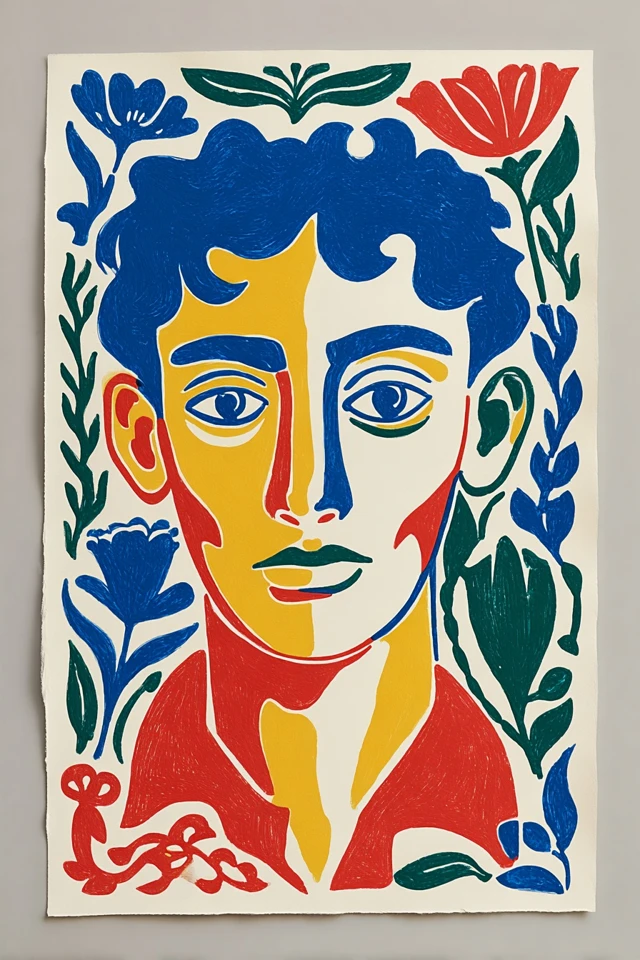 Vibrant Primary Palette Art Prints - Image 1