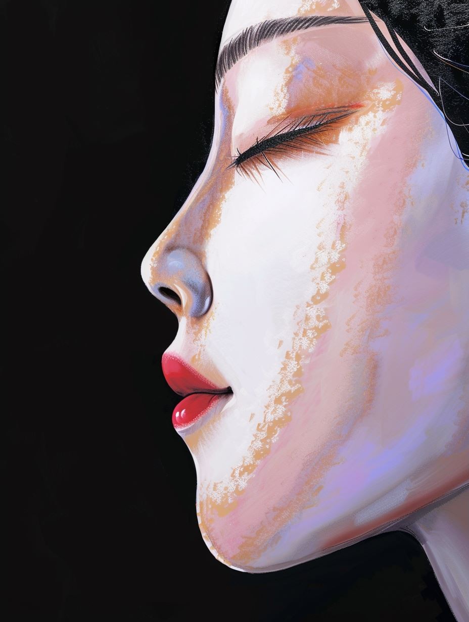 Iridescent Digital Porcelain Portrait - Image 3