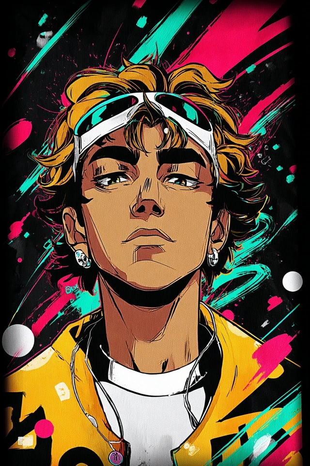 Neon Dreams: Vibrant Synthwave Art Collection - Image 1