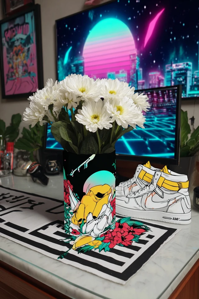 Neon Dreams: Vibrant Synthwave Art Collection - Image 3