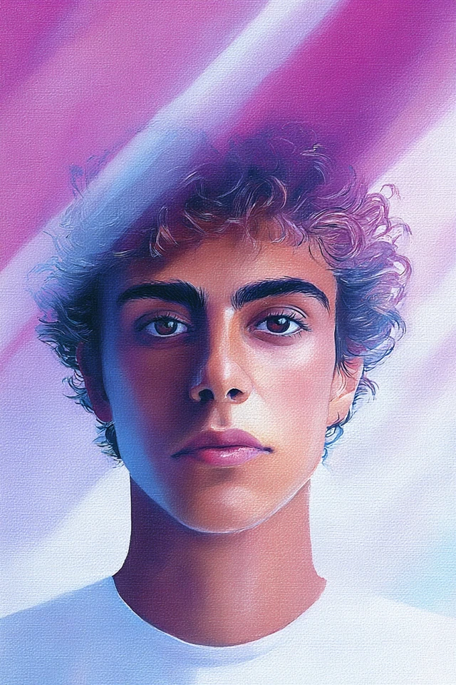 Neon Dream Portrait - Image 1
