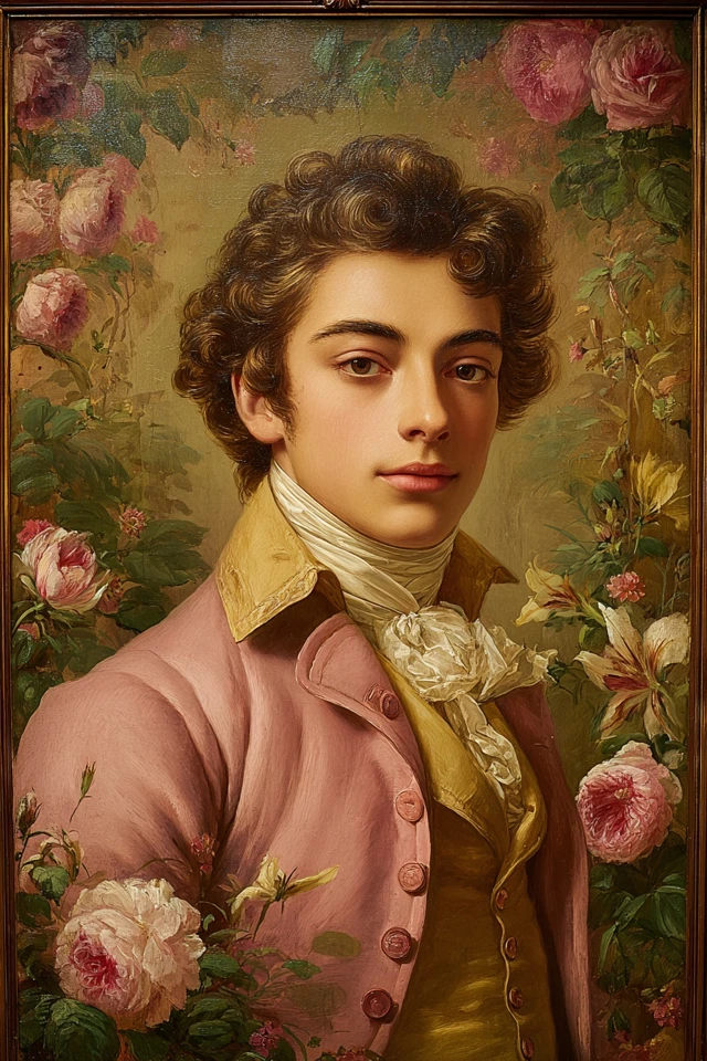 Rococo Elegance: A Four-Part Artistic Study - Image 1