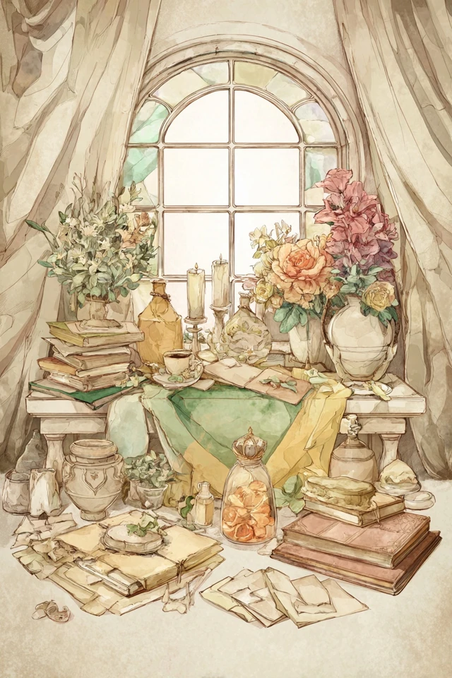 Ethereal Botanical Portrait - Image 3