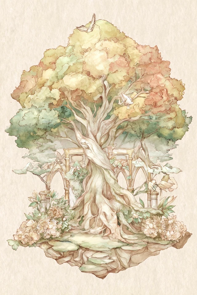 Ethereal Botanical Portrait - Image 5
