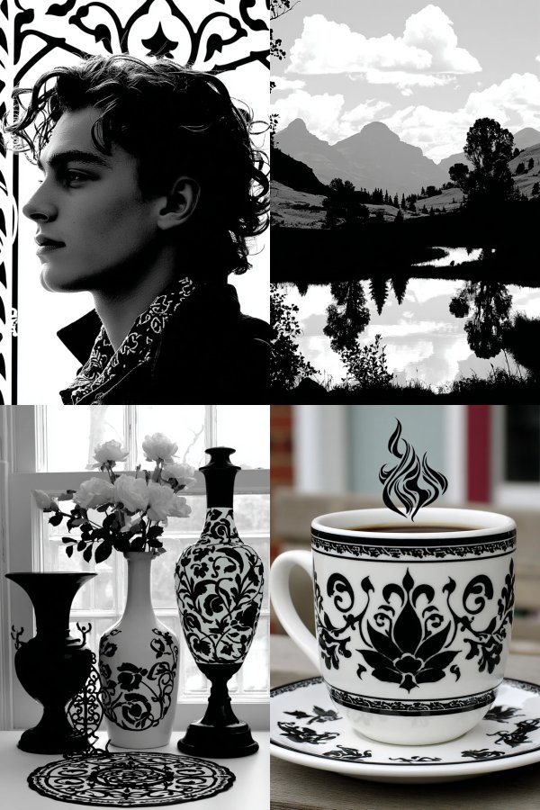 Timeless Contrast in Black and White