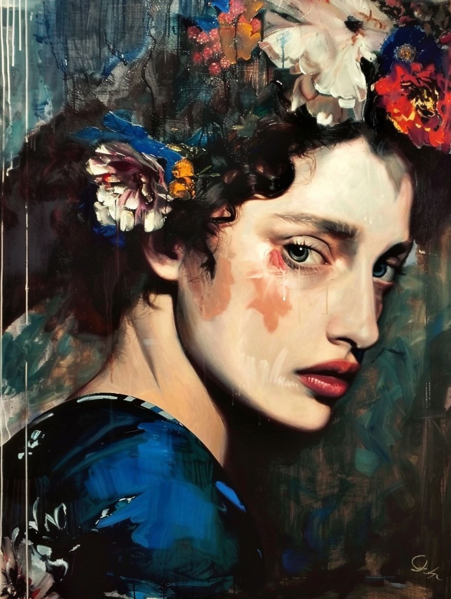 Floral Dream Ethereal Portrait