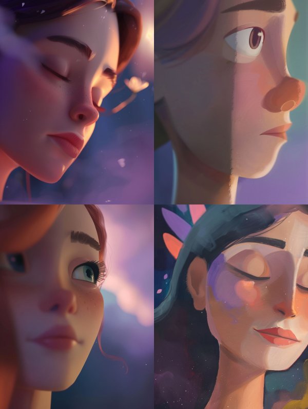 Dreamy Stylized Character Portraits
