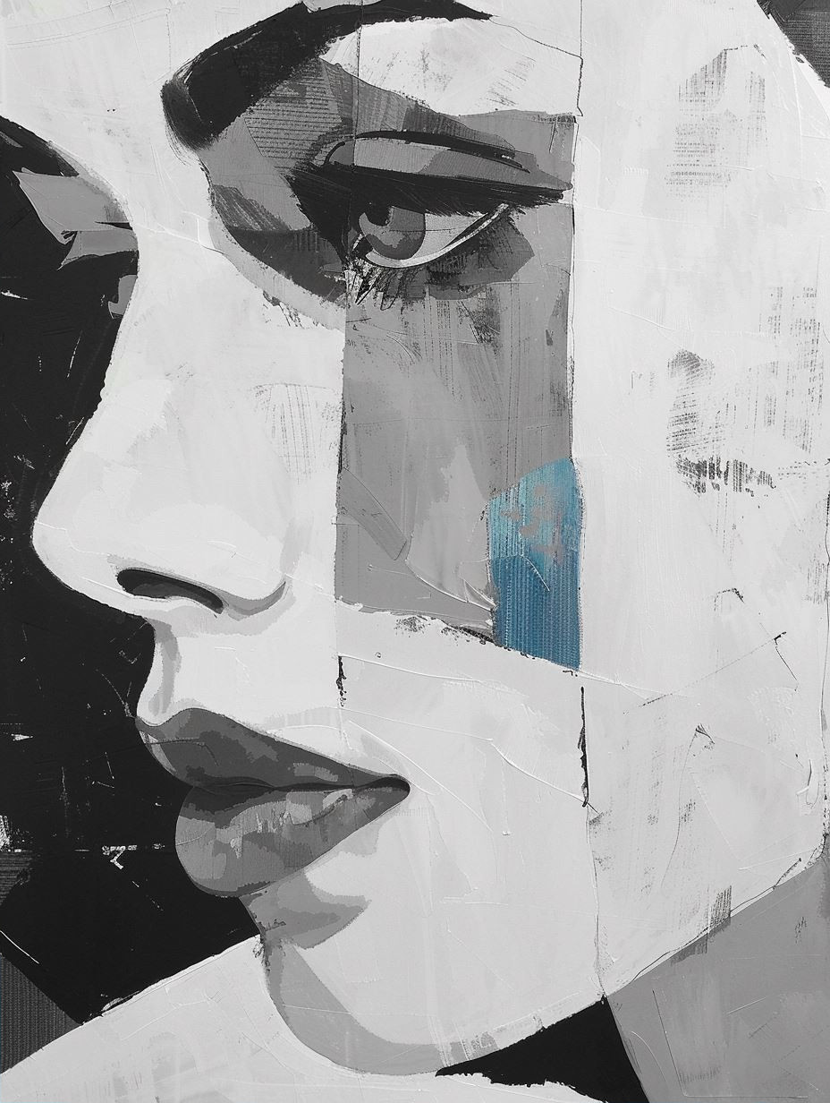 Fragmented Portraits in Cool Tones - Image 2