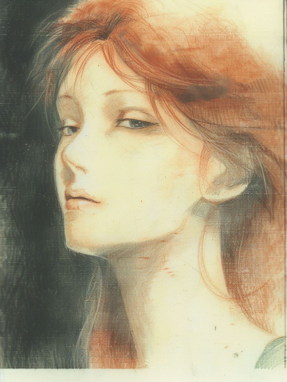 Ethereal Graphite and Watercolor Portraits - Image 1