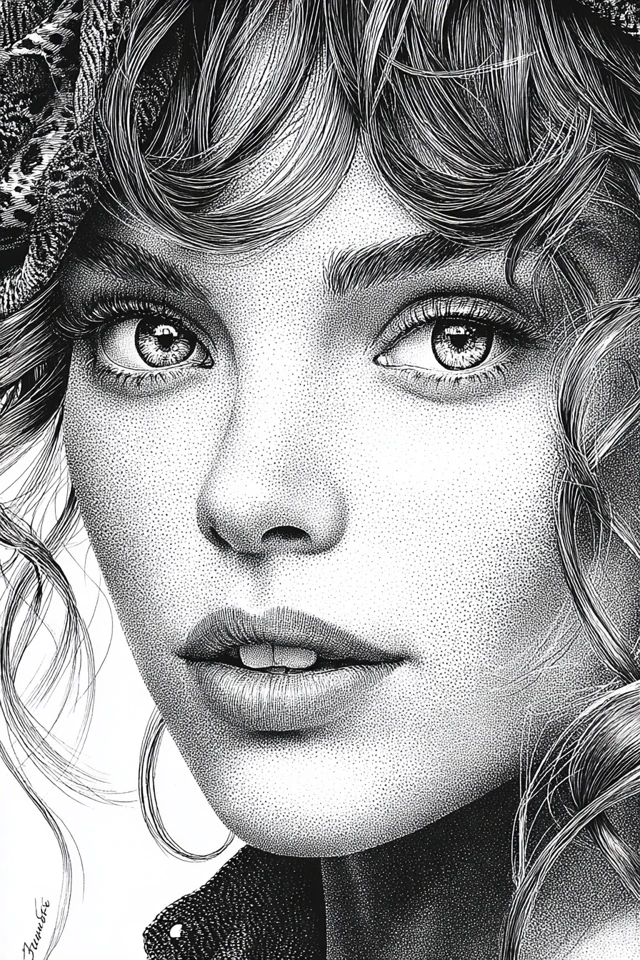Stippled Elegance