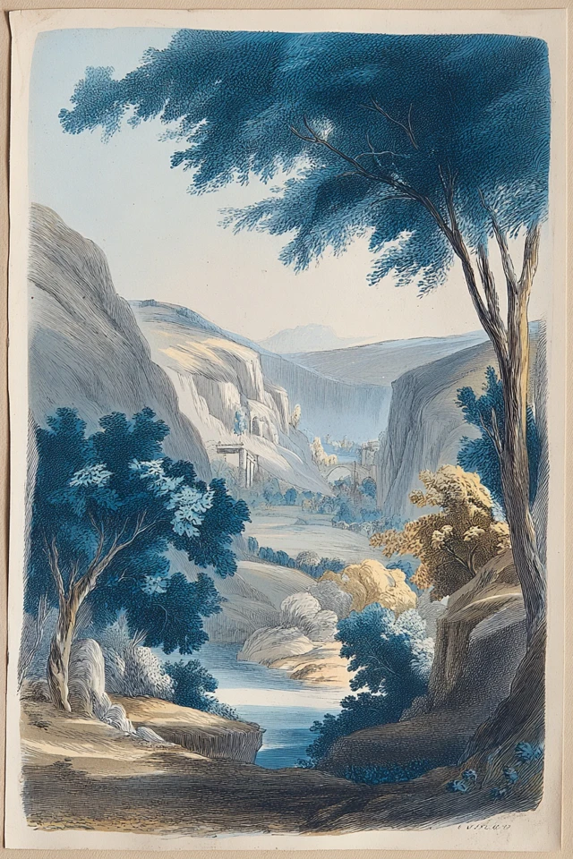 Romantic Era Lithograph - Image 2