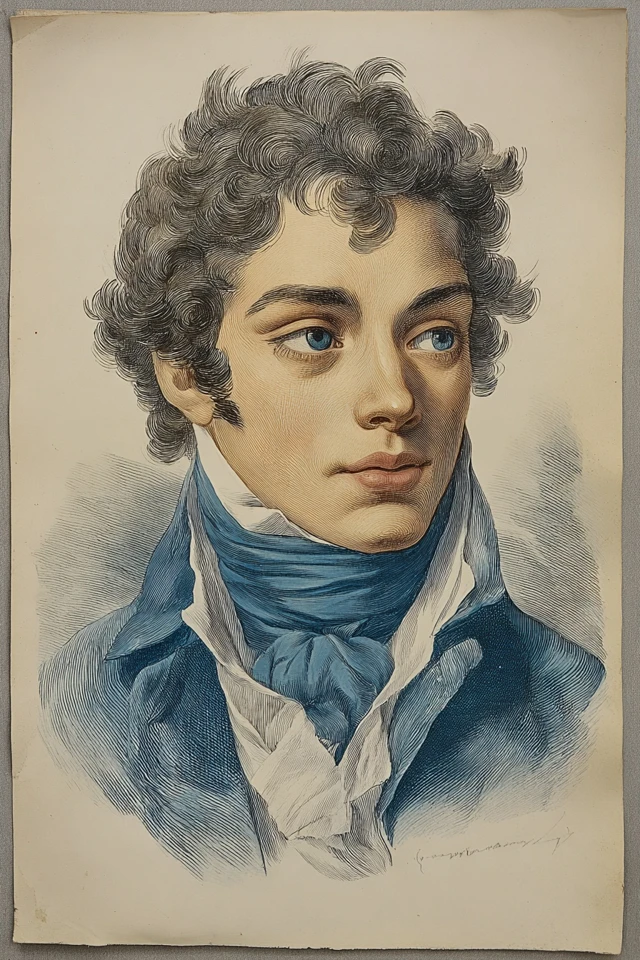 Romantic Era Lithograph - Image 1