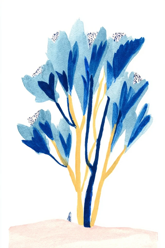 Azure Elegance Illustration - Image 5