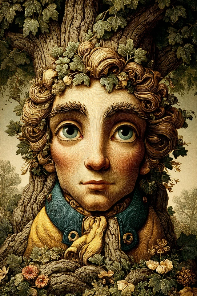Whimsical Vintage Portrait - Image 5