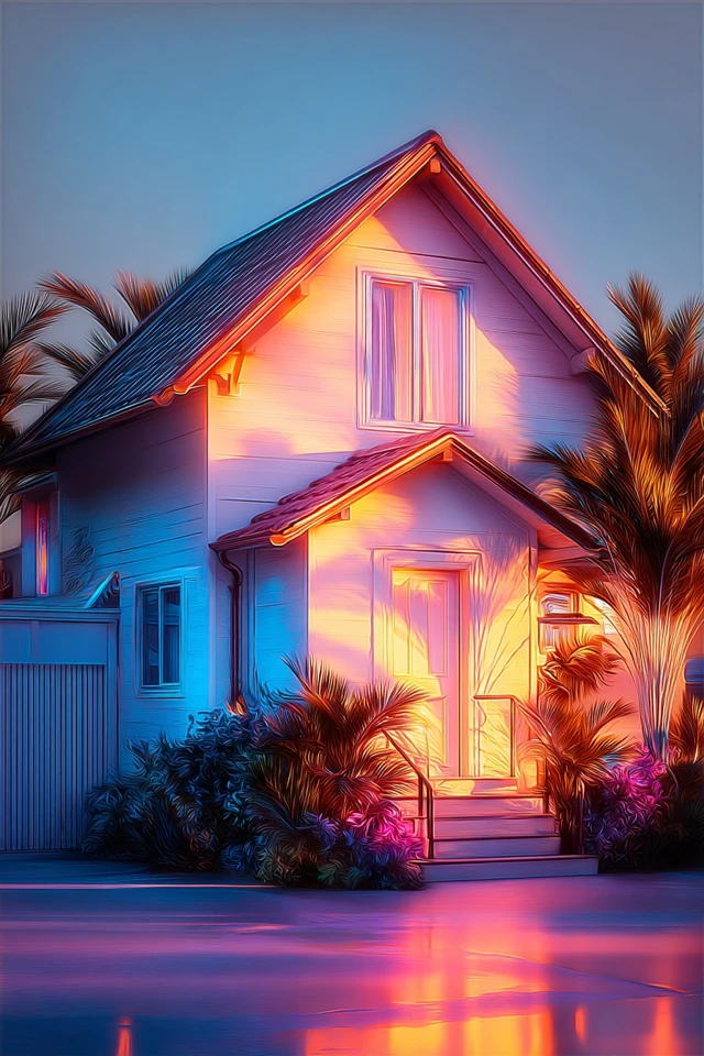 Prismatic Dreams in Neon Light - Image 6