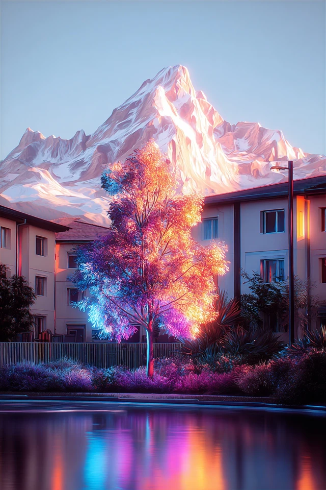 Prismatic Dreams in Neon Light - Image 2