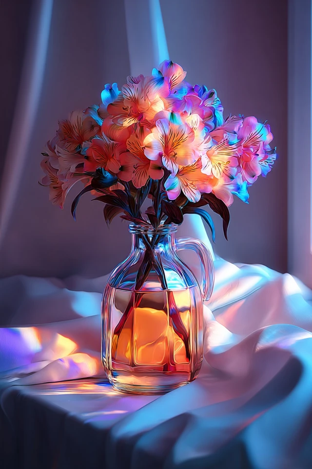 Prismatic Dreams in Neon Light - Image 3