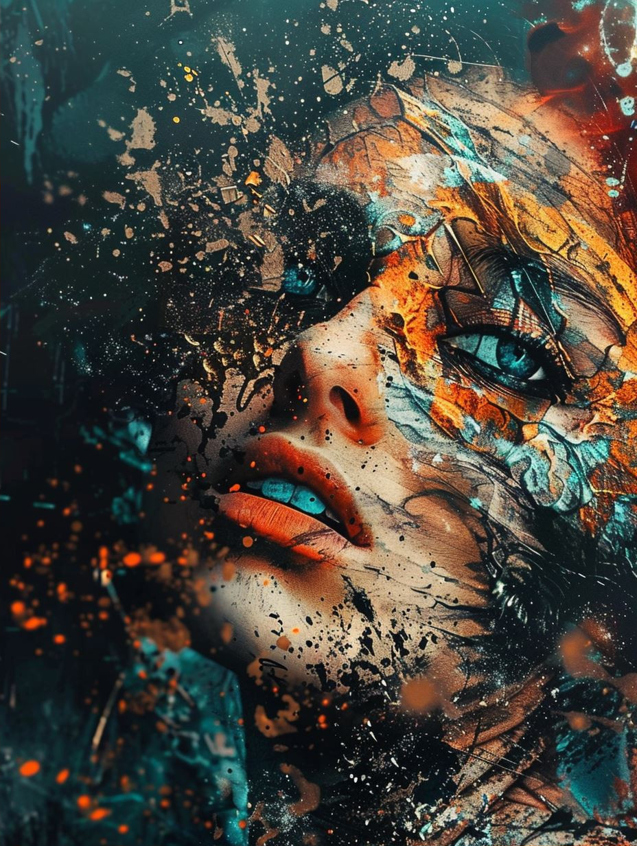 Fragmented Souls in Abstract Color - Image 2