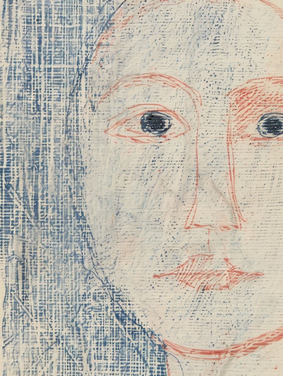 Fragmented Gazes in Pastel - Image 3