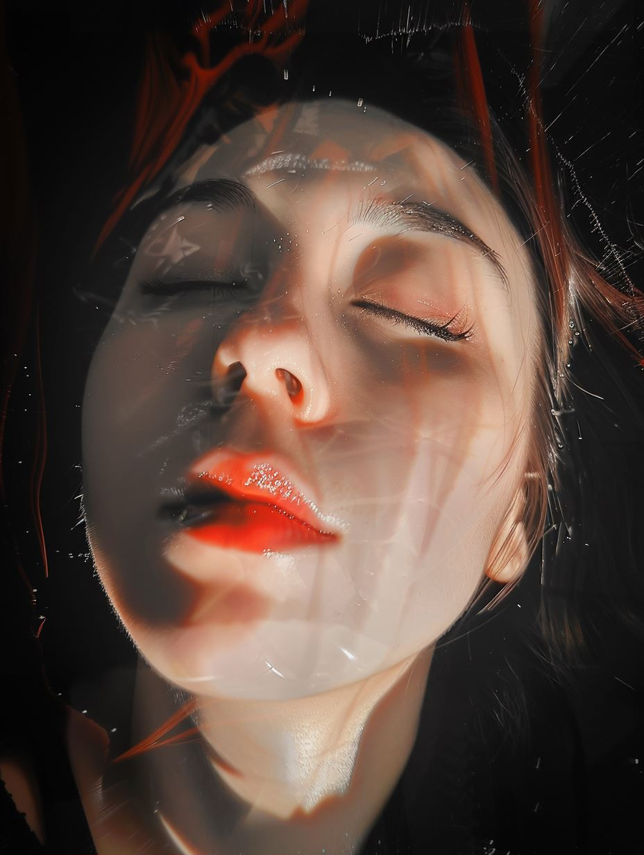 Surrealist Glitch Portrait Study - Image 2