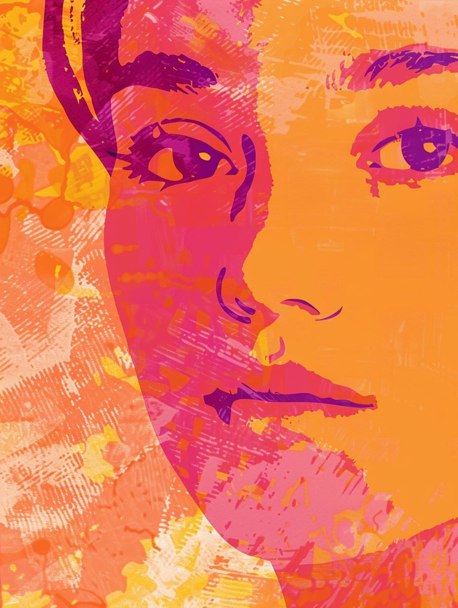 Vibrant Abstract Portrait Grid - Image 2
