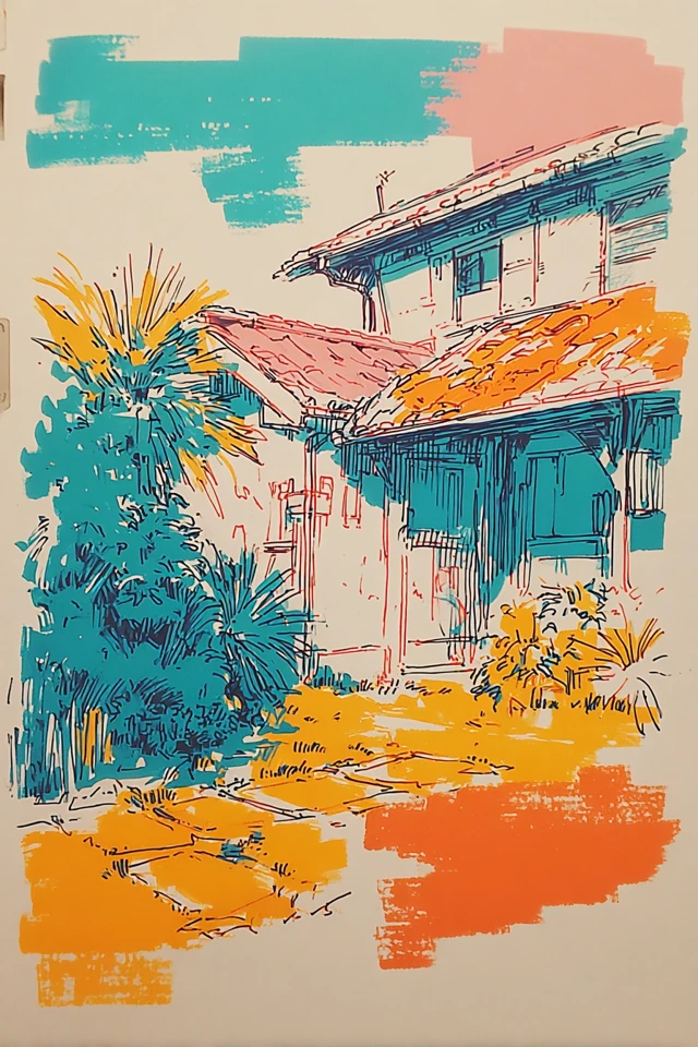 Vibrant Sketch Harmony - Image 6