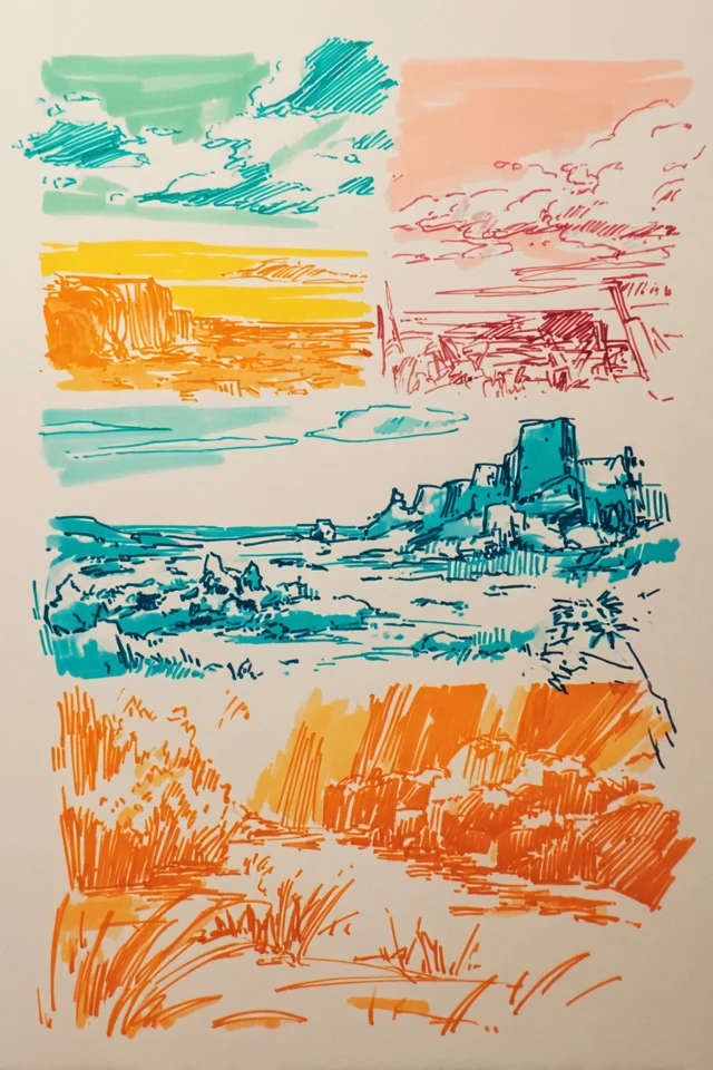 Vibrant Sketch Harmony - Image 2